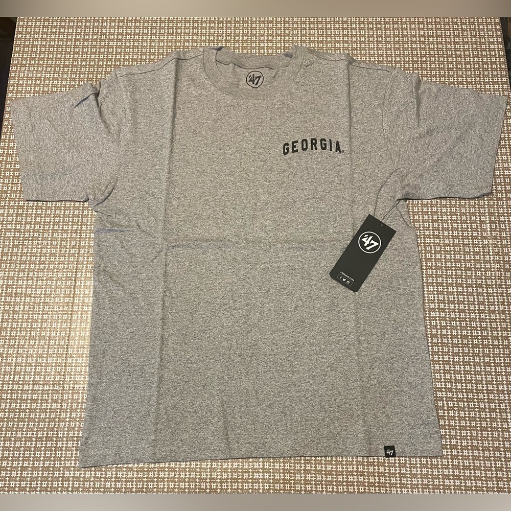 Georgia Bulldogs T-Shirt Georgia University Football Quartz Gray Medium NWT